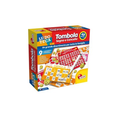 Ludoteca - Tombola Segna e Cancella 48 Cartelle età 6-99...