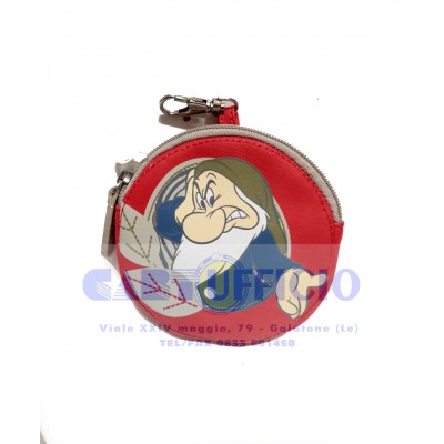 Portachiavi Portamonete Rotondo Disney Brontolo by Cartorama