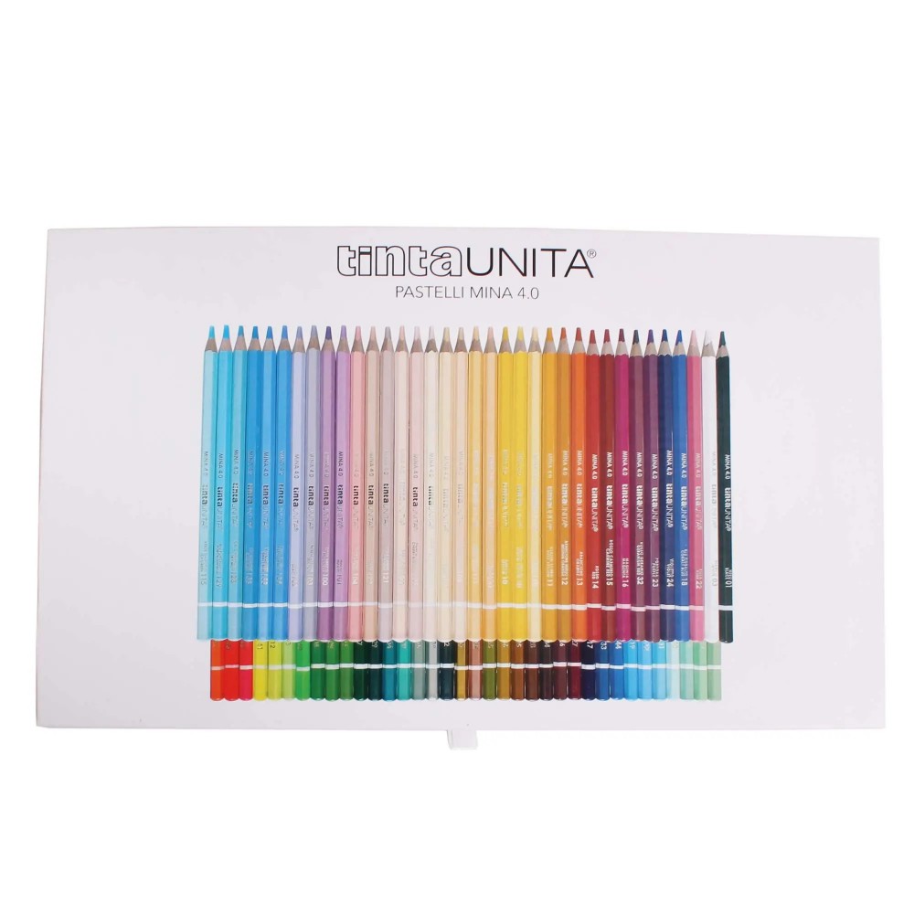 Confezione 24 Pastelli Colorati Tinta Unita Mina da 4 mm. - Carta Shop