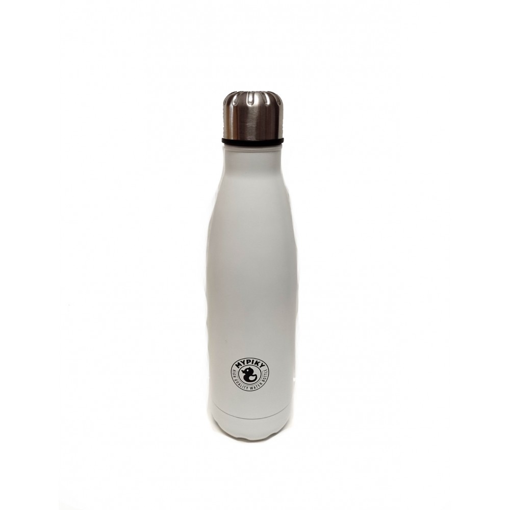 Borraccia Bottiglia Termica in Acciaio 500 ml MyPiky High Quality Water  Bottle - Bianco