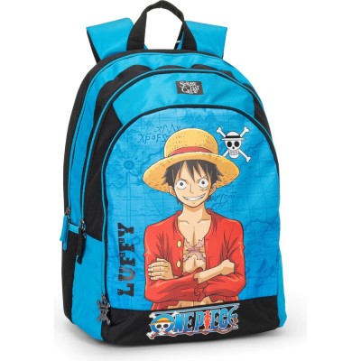 Zaino Scuola Organizzato Triplo Scomparto One Piece...