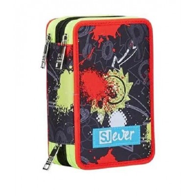 Astuccio Scuola Attrezzato 3 Zip Sj Ever Seven® - PlayJam...