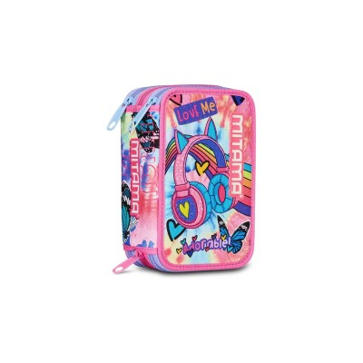 Astuccio Scuola Attrezzato 3 Zip Mitama® - Tie Music