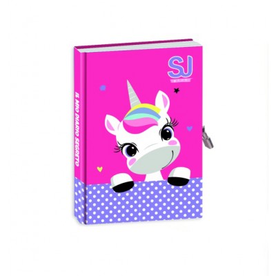 Mini Diario Segreto con Lucchetto SJ Gang Seven® - Unicorno