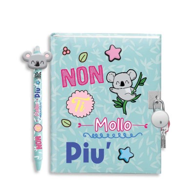 Diario Segreto con Lucchetto e Penna Cancellabile Tinta...