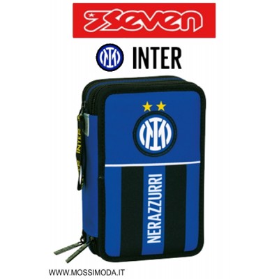 Astuccio Scuola Attrezzato 3 Zip Seven® - Inter 2Stars...