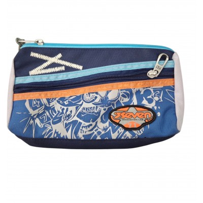Astuccio Bustina 2 Cerniere Remix Boy Blu SEVEN
