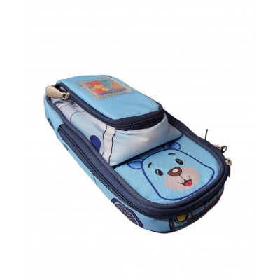 Astuccio Bustina 2 Cerniere Young People Kids Macchina...