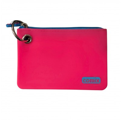 Astuccio Bustina S in Silicone 1 Cerniera Fucsia Fluo COMIX