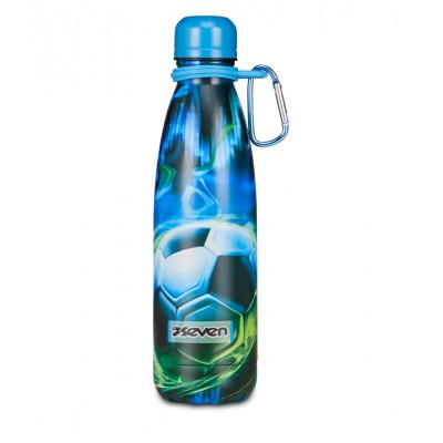 Borraccia Termica 500 ml. C/Moschettone Maschile SEVEN