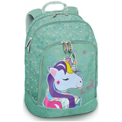 Zaino Doppio Scomparto Dream Unicorn Glitter Tiffany Pool...