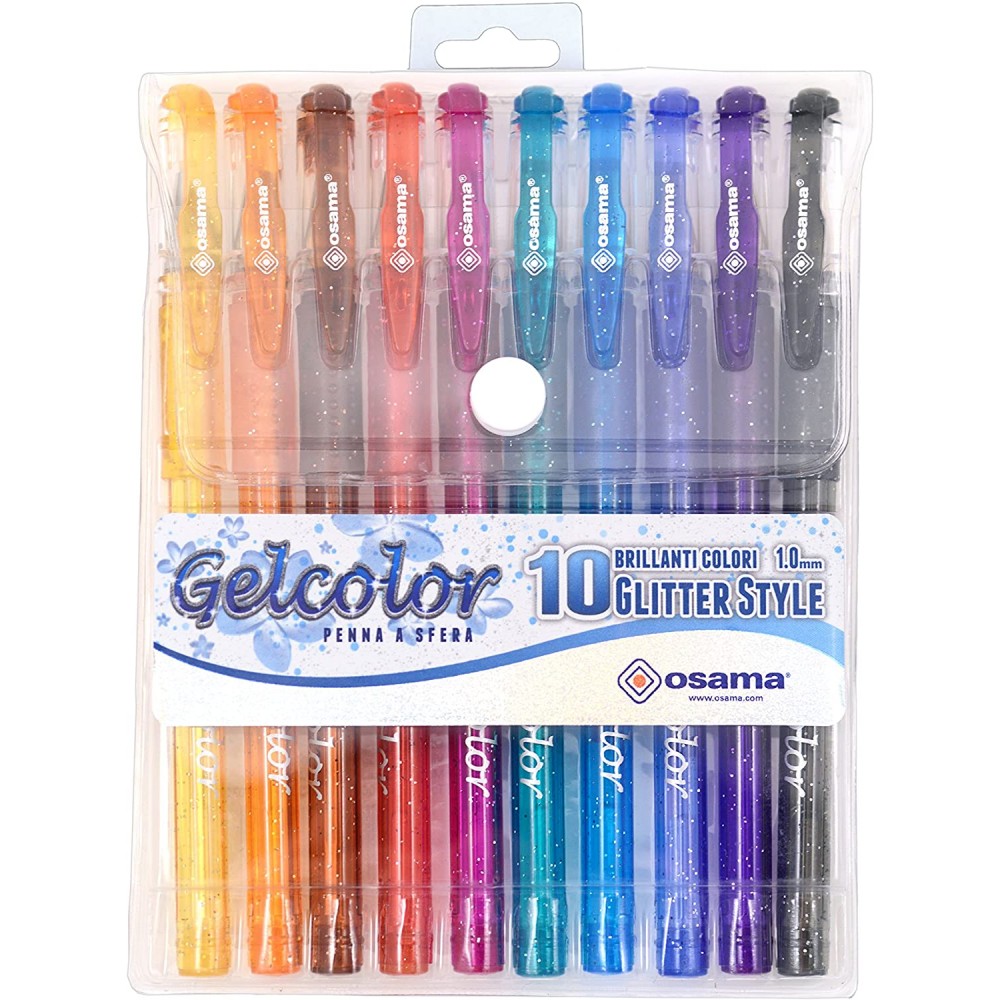 Ast. 10 penne gel FRUIT - colori profumati