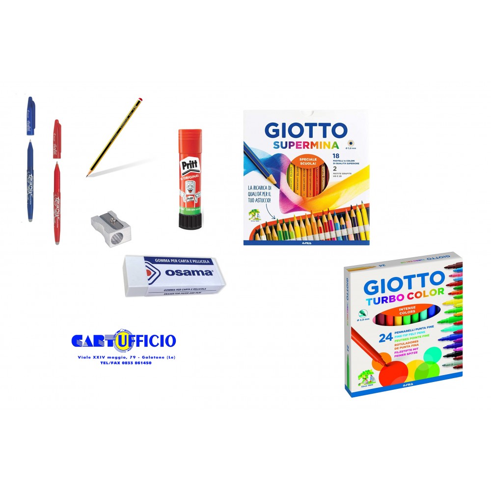 Kit Ricarica Completa per Astuccio Pilot Frixion - Cancelleria + Set Giotto