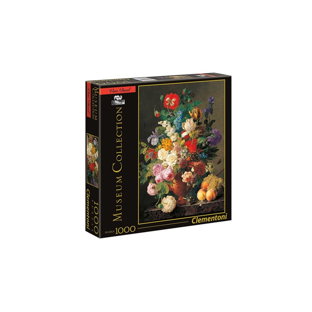 Puzzle 1000 Pezzi - Van Dael Bowl of Flower - Museum Collection Clementoni